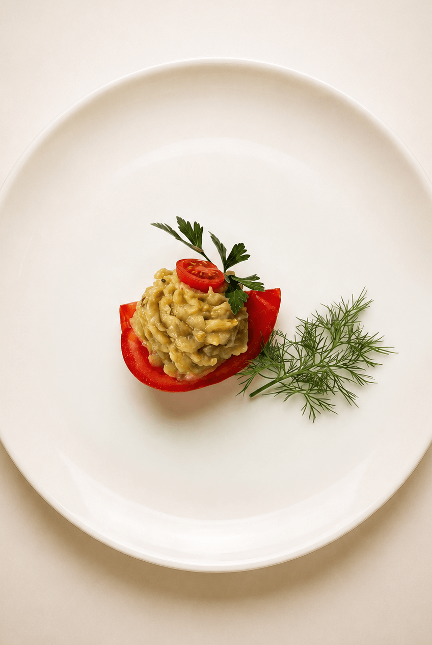 Salată de vinete cu roșii
